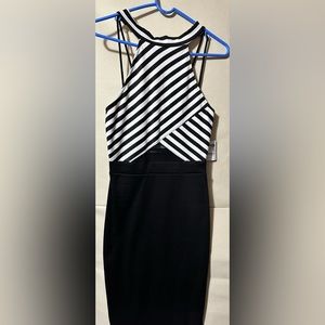 Black and white size Medium women’s midi dress